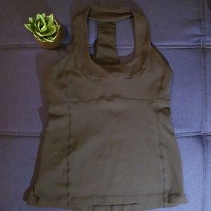 Lululemon Razorback Yoga Workout Black Sz 8